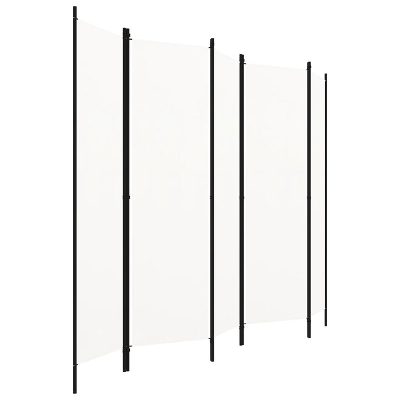 Cloison 5 panneaux vidaXL - blanc 98,4 po x 70,9 po, Blanc, 5, H 70,87 po x l 98,43 po x P 1,6 po
