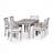 Rectangular 7 Pcs Dining Set
