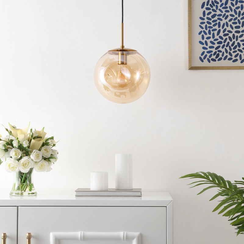 Luminaire suspendu sphérique 1 lumière Fika