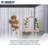 Steel Pointed Top Flight Cage with Wheels, Stand, Perch, Tray-1669016529-1669016528