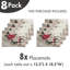 Ensemble de 8 napperons de Noël East Urban Home