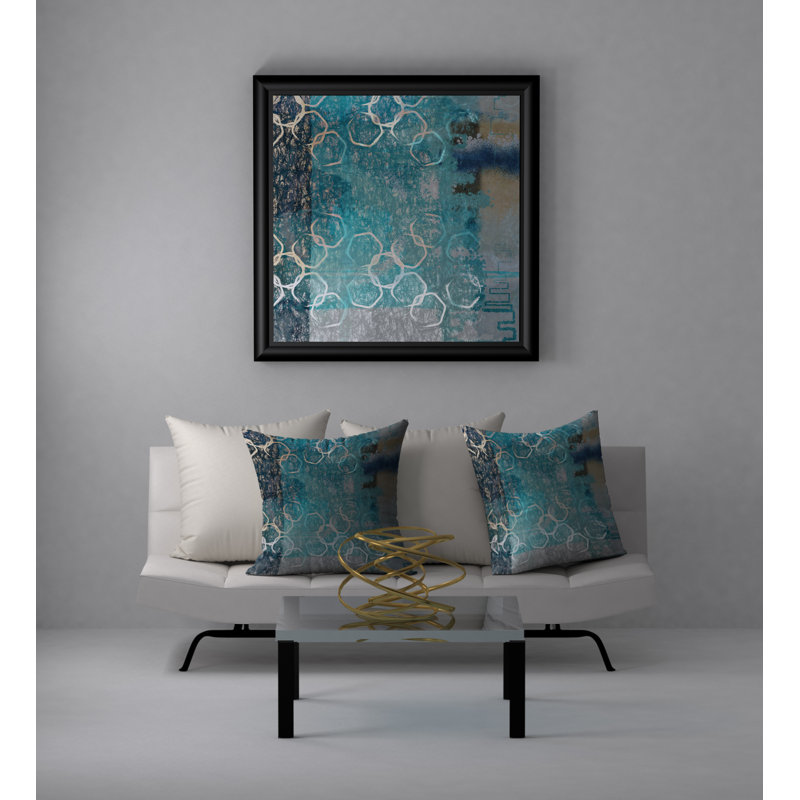 Housse de coussin décorative carrée warm beats, 20 po x 20 po