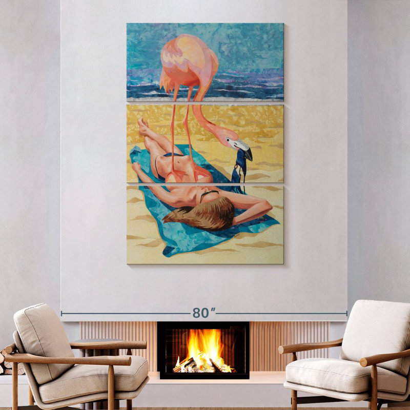 Brampt Flamingo On Sun Bather