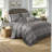 Luxurious Reversible Jacquard Bedding Set, Multicolor Polyester, Modern Home