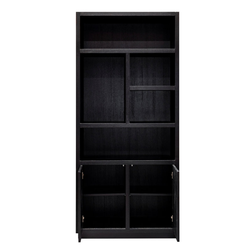 Bibliothèque standard en bois massif H 87 po x l 39 po Oakura