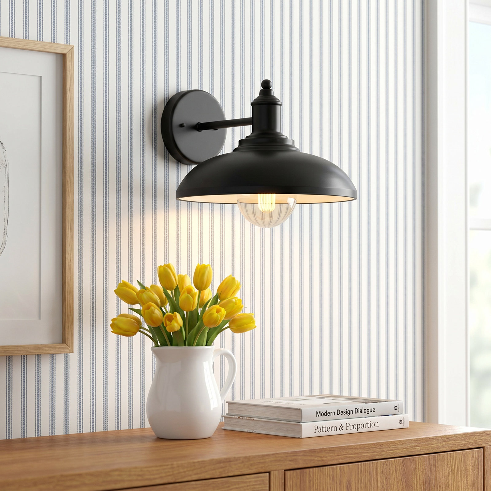 Florence 1-Light Outdoor Light, Black