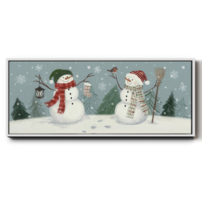 Bonhommes de neige VI - toile encadrée