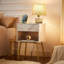 Ensemble de chambre à coucher rembourrée blanche (ensemble de 3)-1469293593