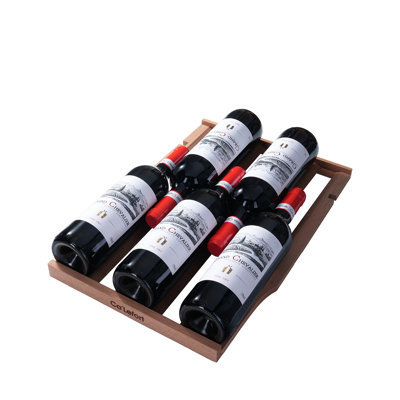 30" 61-bottle 3-zone Wine Cooler, Built-in & Freestanding, 6 Cu.ft. Wine Refrigerator With 40–65°f, Amber/blue/white Led, Uv-protected Double Glass, Hidden Hinges, Frost-free, Carbon Filter, Front Vent, Compressor & Fan Cooling Wine Fridge