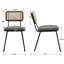 Chaise d'appoint noire Lashounda-1162803228