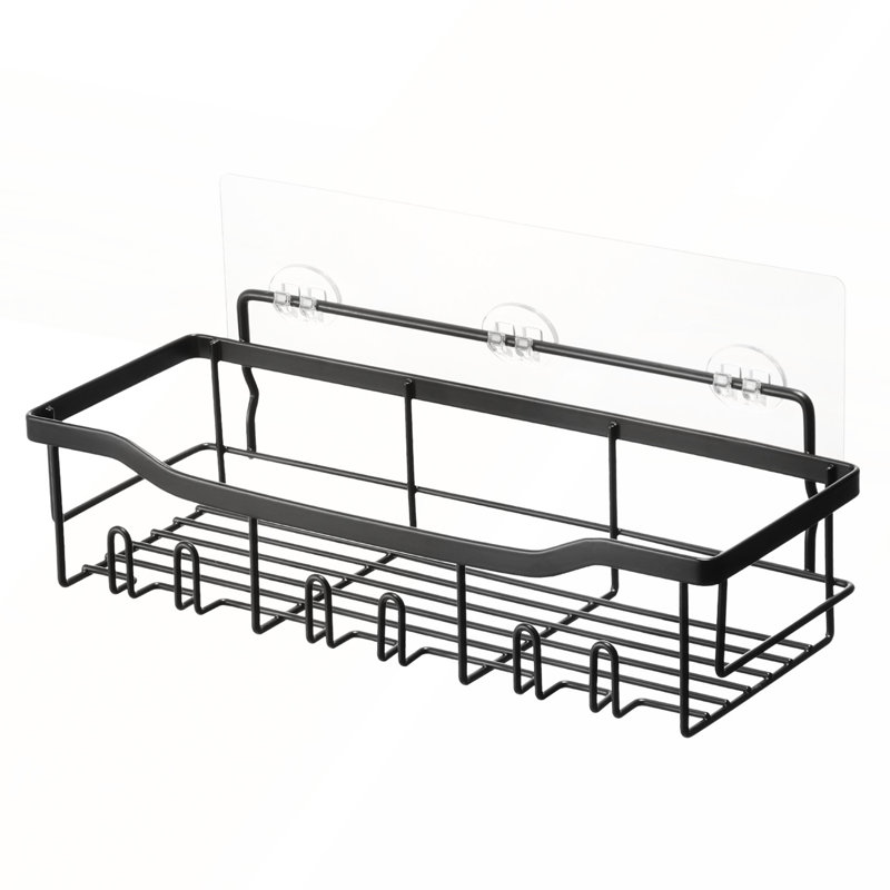 Ensemble 5 pièces adhésif pour salle de bain avec tablettes antirouille et organisateurs pour un rangement efficace
