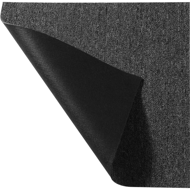 Tapis de moquette réutilisables 50 x 50 x 0,5 cm, tapis en polyester gris foncé. Redéfinissez votre espace sans effort avec