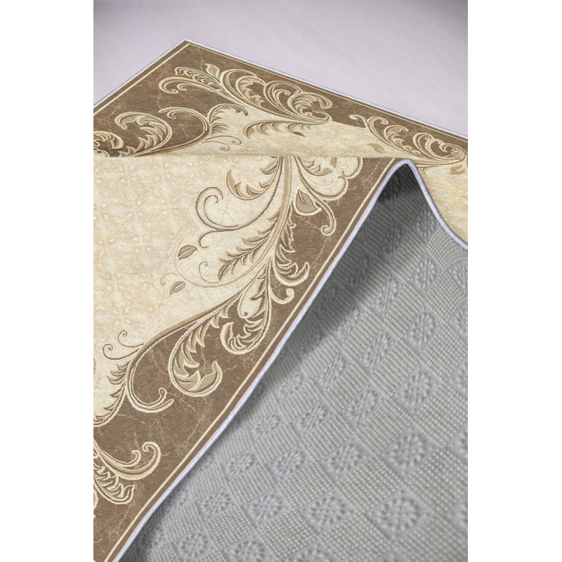 Eco-Friendly Hall Carpet, Cream, 39.4 x 78.7 inches | 100% Polyester, 650 g/m², 0.16 in Pile Height | Antibacterial, Non-Slip PVC Dot Underside, Machine Washable, Perfect for Home Decor & Elegant Entryways