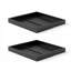 Organisateur d'armoire coulissant, paquet de 4 largeurs extensibles (12,2 po à 18,9 po), tiroirs coulissants profonds pour armoires de 20,47 po, tiroir coulissant pour organisateur d'armoire de cuisine avec bandes nano-adhésives, noir-1973313684