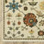 Tapis oriental en polypropylène tissé à la machine ivoire / or / orange-811255086