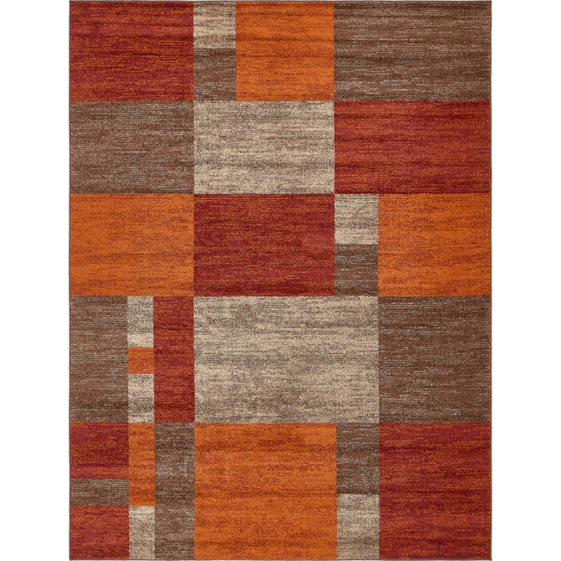 Tapis brun foncé Alair, Rectangle 9 pi x 12 pi 2 po