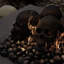 Roche foyer foyer Ceramic Skulls