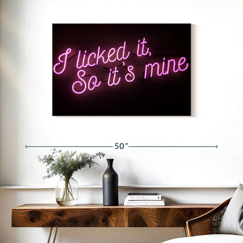 Licked It Neon Sign, 24" H x 36" W