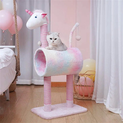 Unicorn Cat Scratching Post Cat Tree