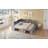 Full Size Daybed with Storage Cabinets, Shoe Cabinet and USB Ports-1083326046