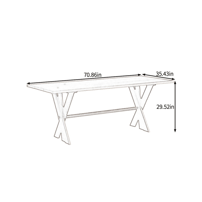 Solid wood copper art dining table, 29.52"H x 70.86"L x 35.43"W, Black