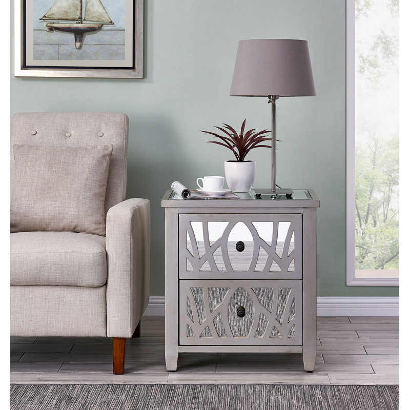 Jenna Side Table with Storage