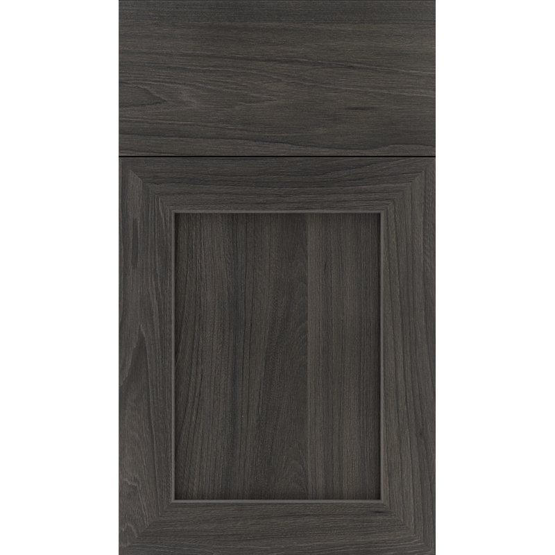 Dwelling Full Access Cattail Door Sample, Woodgrain Textured Black Forest