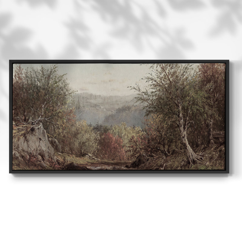 Paysage, série DC DC-XXVV, toile tendue avec châssis, prête à être accrochée, H 17 po x l 33 po