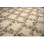 Tapis à tissage plat rétro Aubusson, treillis ivoire 9 pi 0 po x 12 pi 0 po