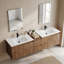 Meuble-lavabo double 72 po avec lavabo en céramique et conception sans poignée 72 po-132948277-132948280