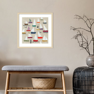 «Montier Plain Sail» encadré sur papier par Jenny Frean, reproduction