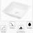 16X16 Inch Ceramic Bathroom Vessel Sink - Stylish And Functional, With A Low Maintenance Requirement Square White Easy To Install, For Different Bathrooms