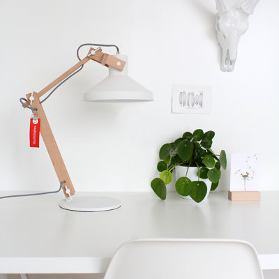 Gia Adjustable Solid Wood Desk