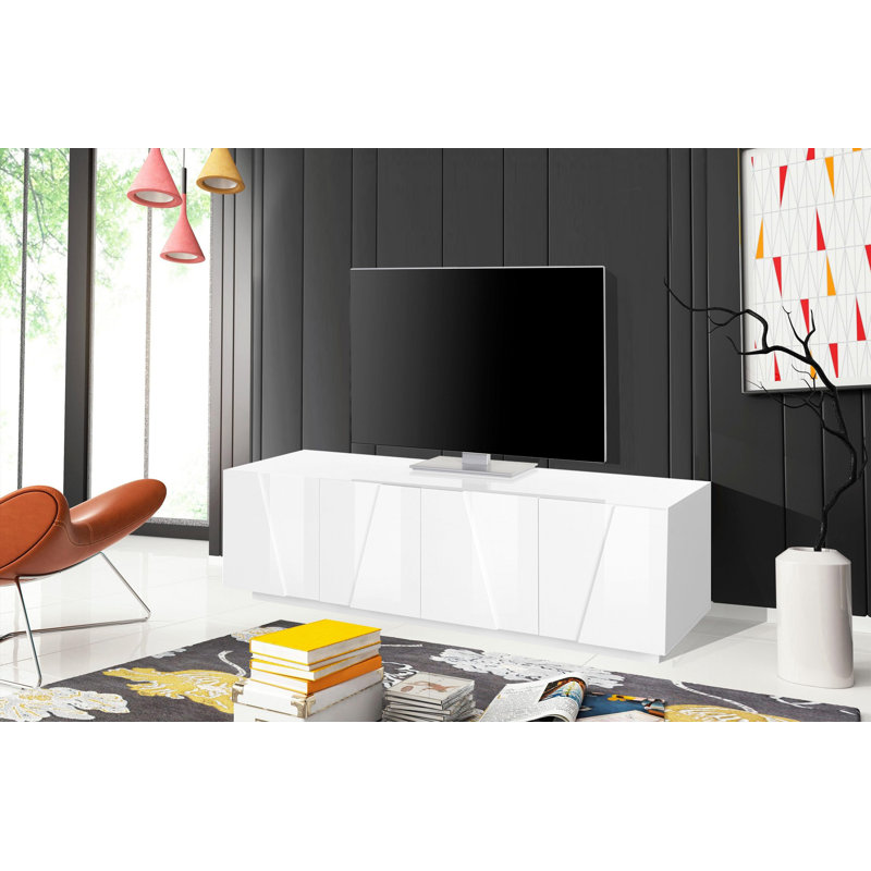 Longford TV Stand, White