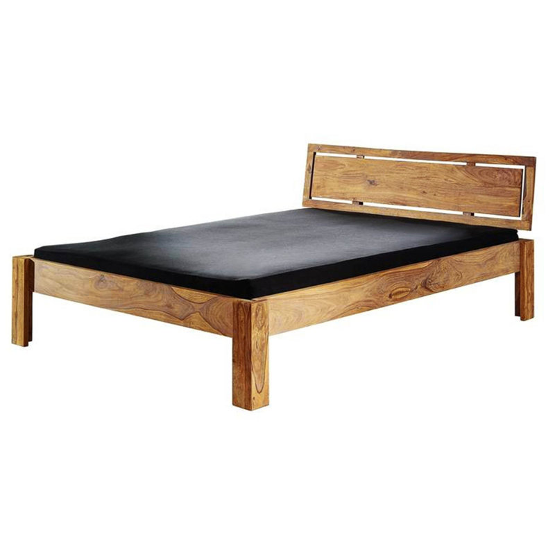 Solid Wood Bed, 160 x 200 cm