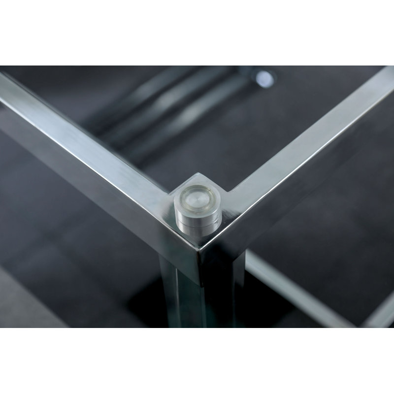 Ensemble de table de salle à manger à oreilles en acier à largeur 72 po 5 pièces Athol