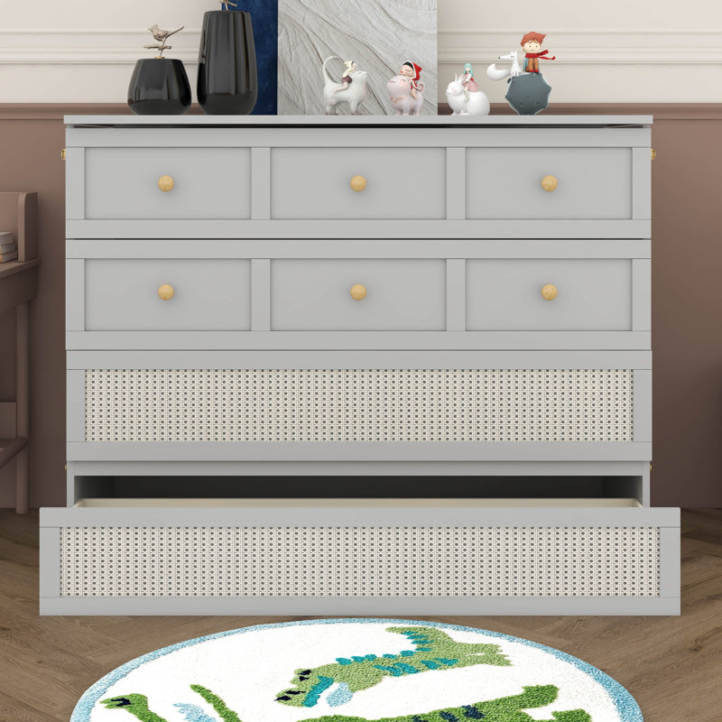 Lit escamotable Taylorsville, Full, Gris
