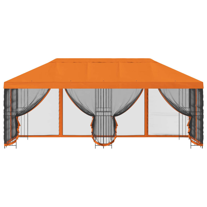 Vidaxl Gazebo Polyester And Steel, Orange