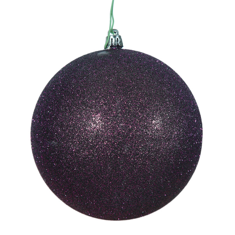 Ornement boule des Fêtes, Prune, H 2,4 po x l 2,4 po x P 2,4 po