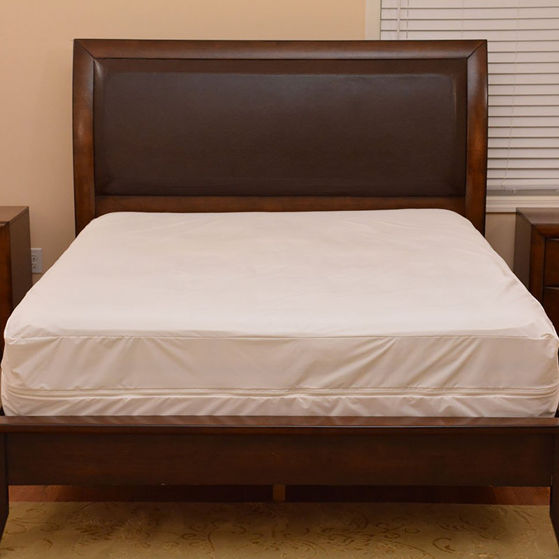 Housse de protection pour matelas imperméable et lavable à la machine avec système de reliure à bord intérieur avec options de taille