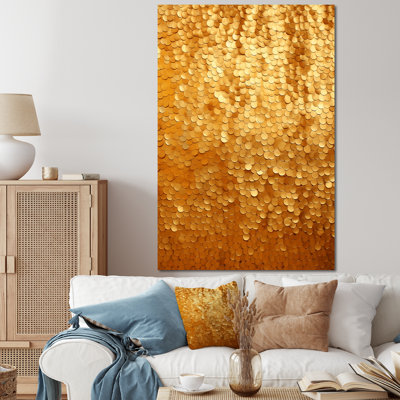 Golden Tiles Sunset Mirage - Abstract Tile Wall Art