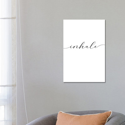 Inhale - Wrapped Canvas Print