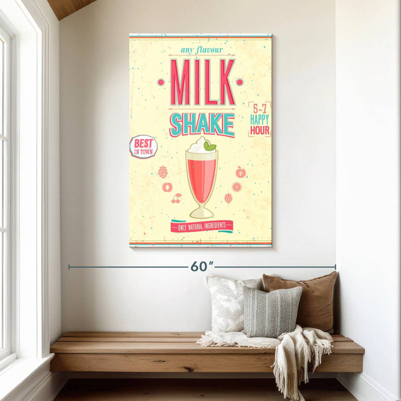 Yarlin rétro Diner Milkshake, H 48 po x l 32 po