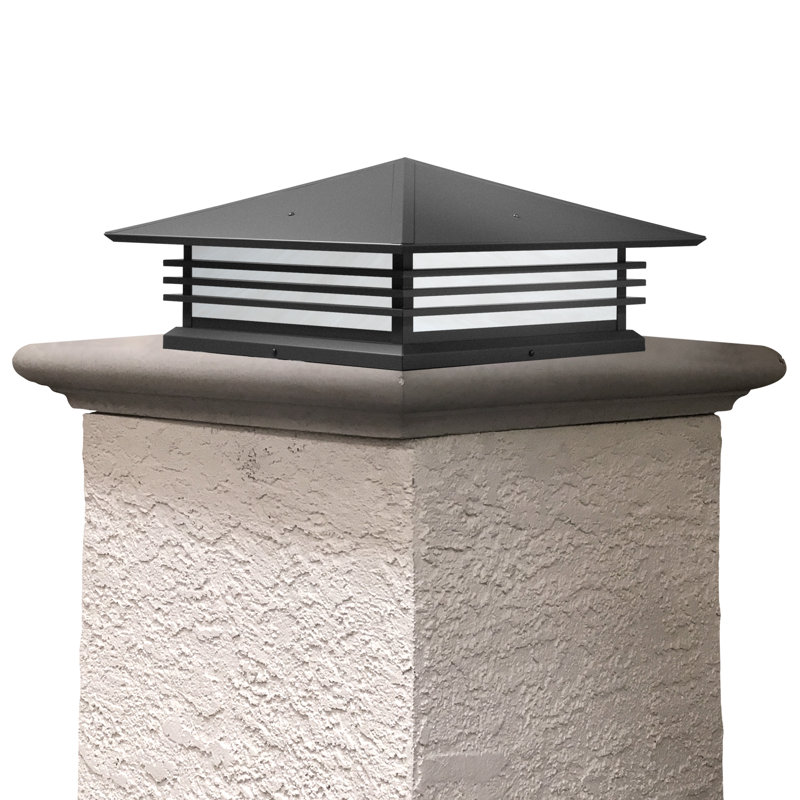 Luminaire suspendu à 2 lumières Abston, Blanc vaporeux, H 6,75 po x l 15 po x P 15 po, Noir texturé