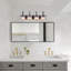 Éclairage pour meuble-lavabo moderne en cristal 4 lumières