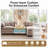 109" Chenille Modular Sectional Sofa with Ottoman, Deep Seat L-Shaped Couch with Side Pockets & 5 Pillows-1528537794