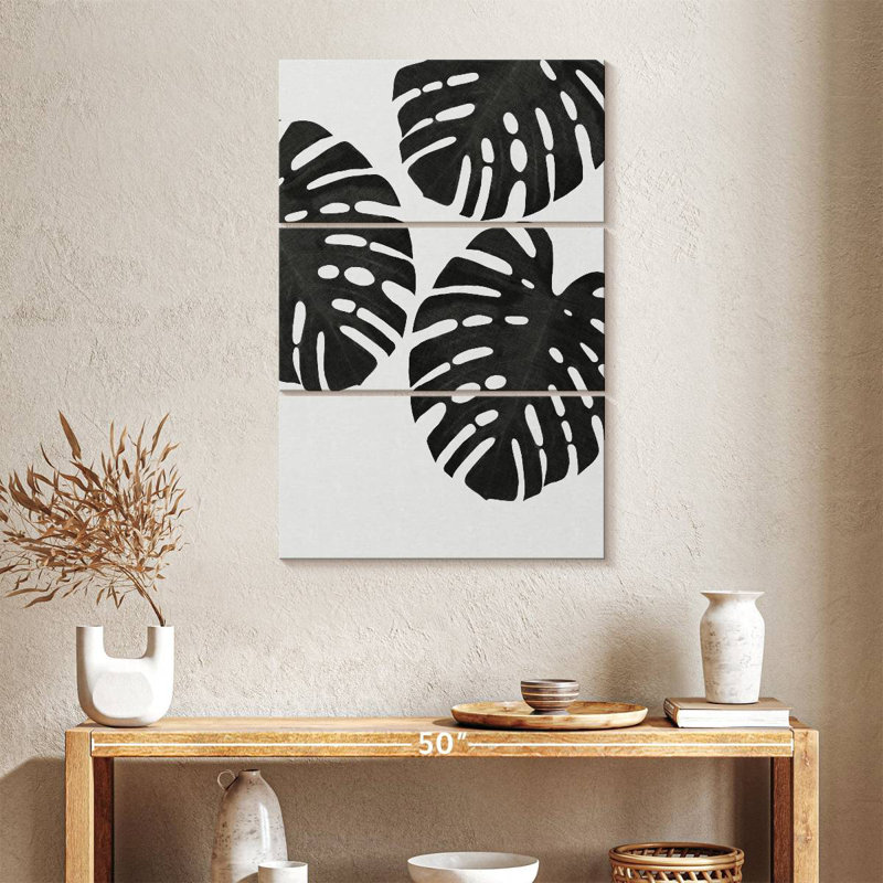 Harnek Monstera Leaf III BW