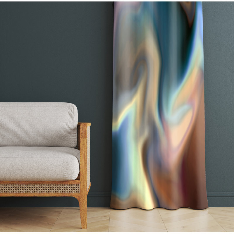 Semi Sheer Curtain Panel Pair, 20" W x 61" L