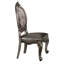 Chaises d'appoint ovales argent et platine-1811061517-1811061507