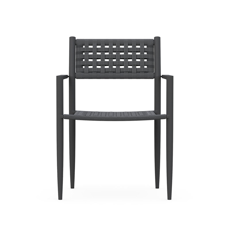 Naples Dining Chair, Matte Charcoal/Ash